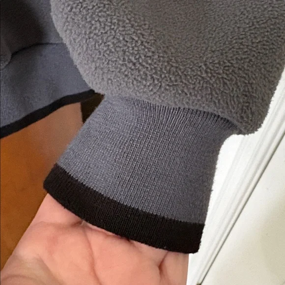 *Unisex Porsche Gray & Black Zippered Fleece Jacket Coat Sporty Cars Speed - Picture 8 of 15